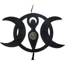 Load image into Gallery viewer, Triple Moon Goddess Bamboo Windchime
