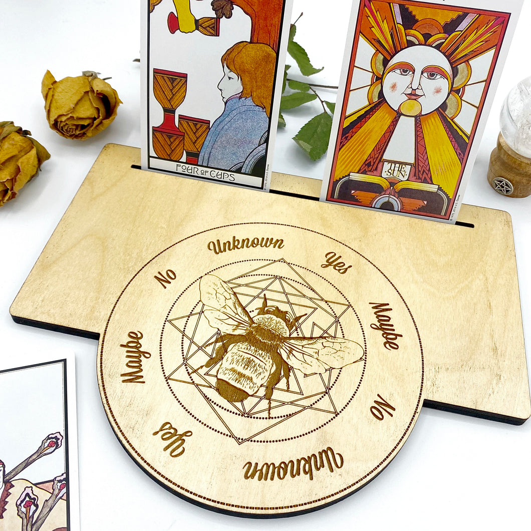 Bumblebee Sacred Geometry Tarot and Pendulum Board