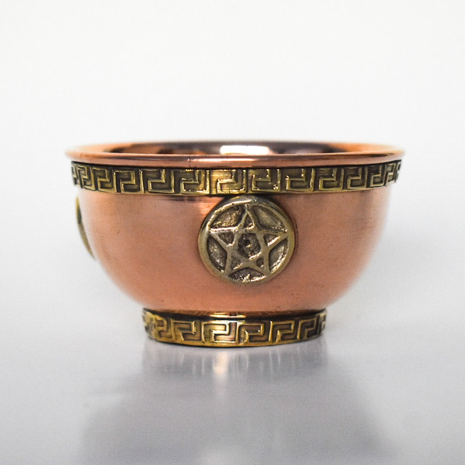 Pentacle Copper Offering Bowl - Hello Violet