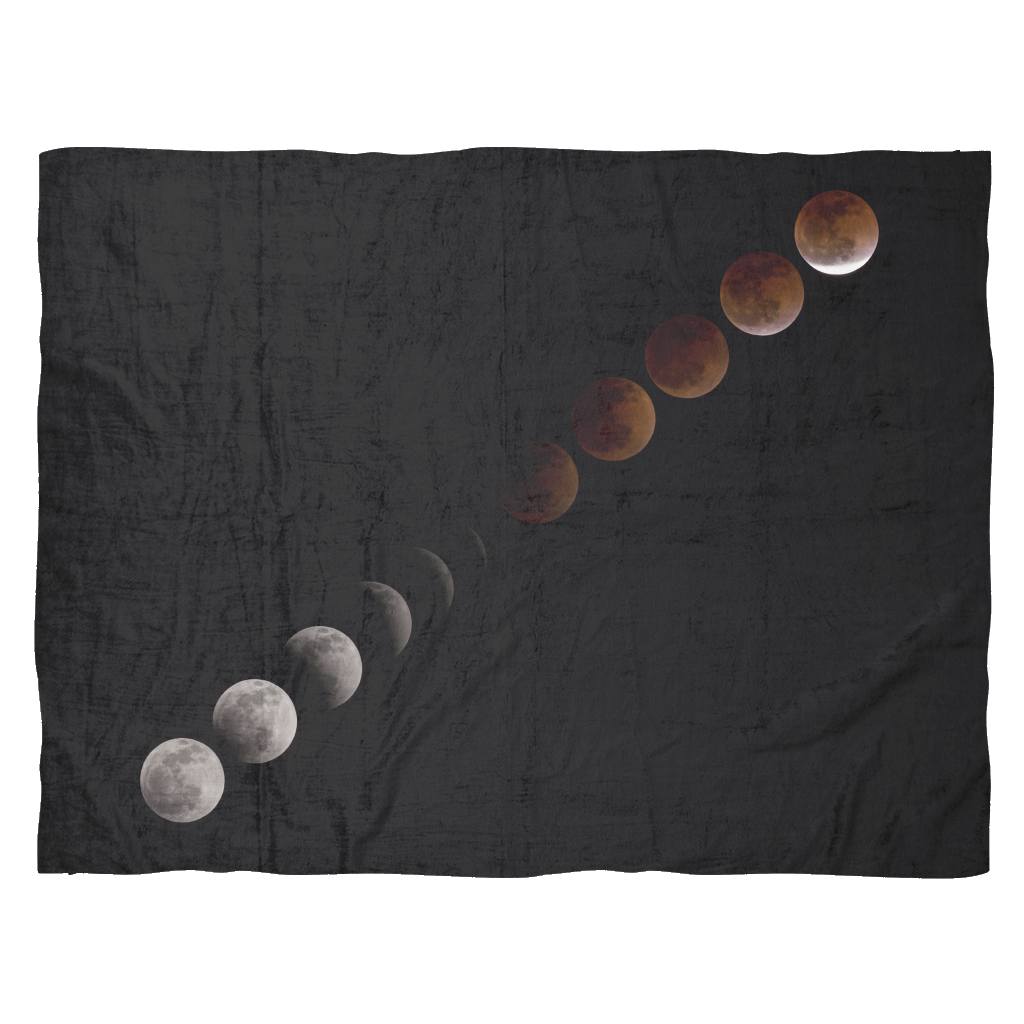 Lunar Eclipse Fleece Throw Blanket - Hello Violet
