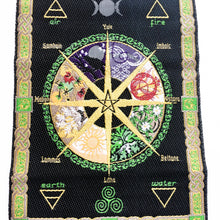 Load image into Gallery viewer, Pagan Wheel Woven Carpet Wall Hanging - Hello Violet
