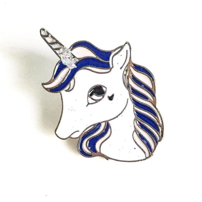 Unicorn Enamel Pin - Hello Violet