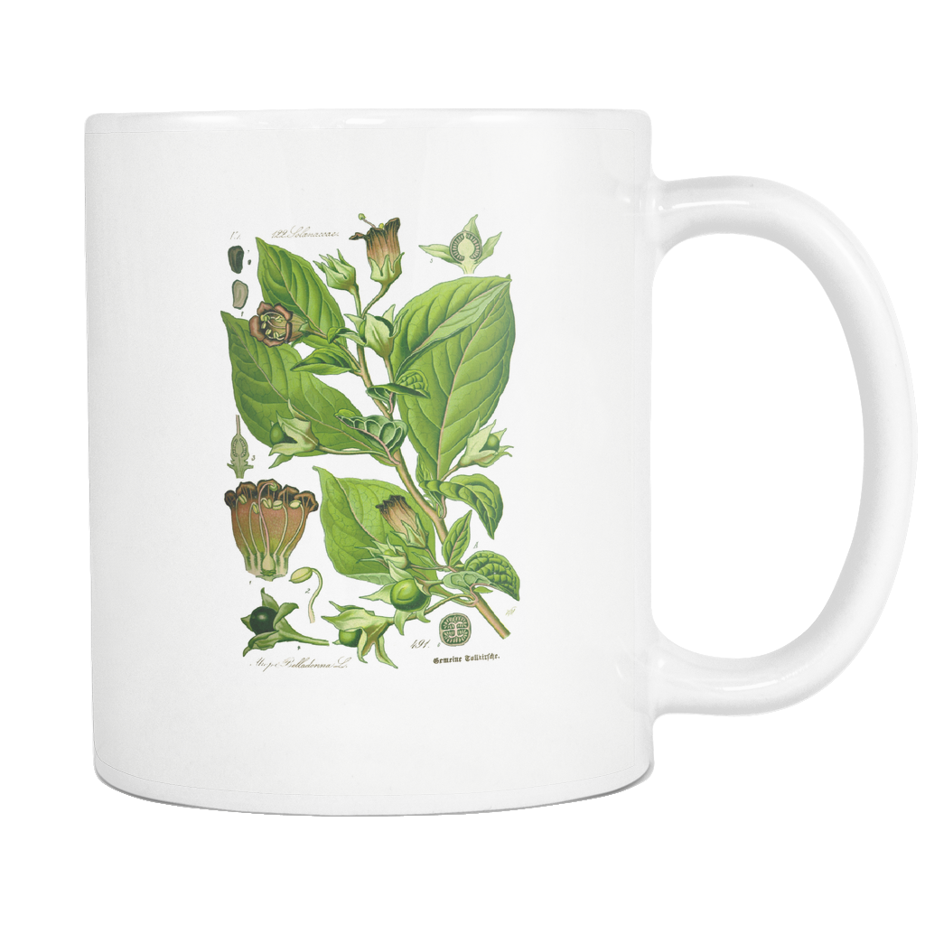 Belladonna Deadly Nightshade Illustration Mug - Hello Violet