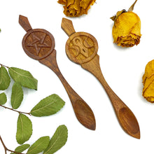 Load image into Gallery viewer, Wooden Ritual &amp; Herb Spoon
