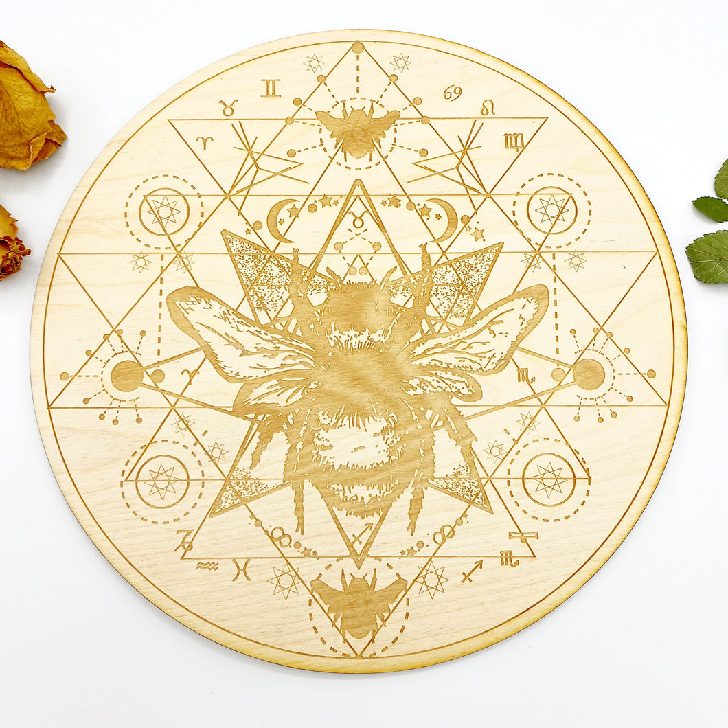 Honey Bee Crystal Grid